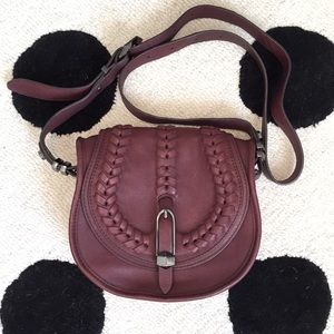 NWOT orYANY “Amanda” Burgundy Saddle Bag